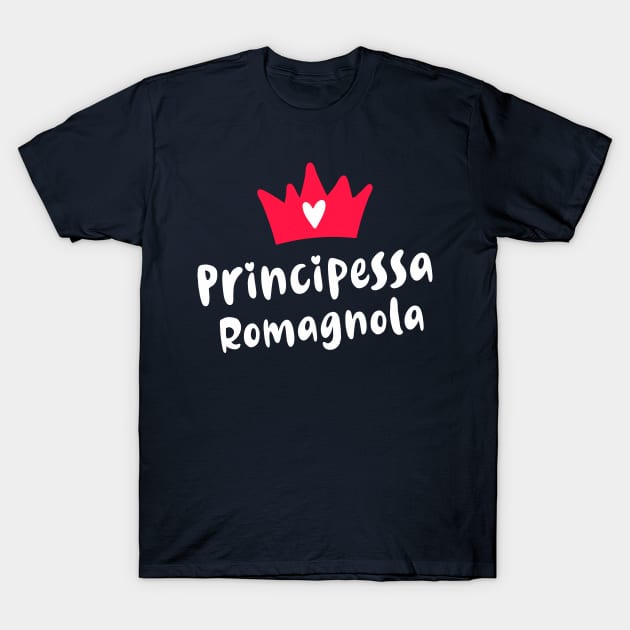 Emilia Romagna Roots Principessa Romagnola Princess T-Shirt by zeno27